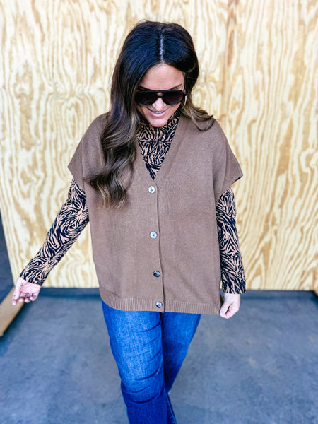 Oversized Sweater Vest