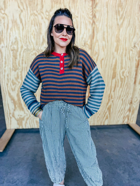 Pop of Poppy Sweater