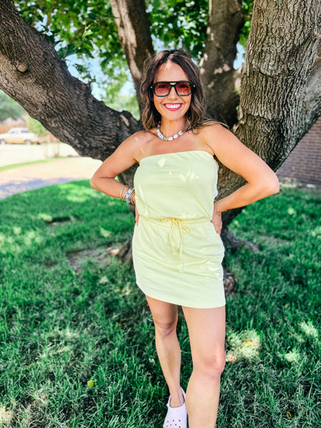 Lemonade Strapless Athletic Dress