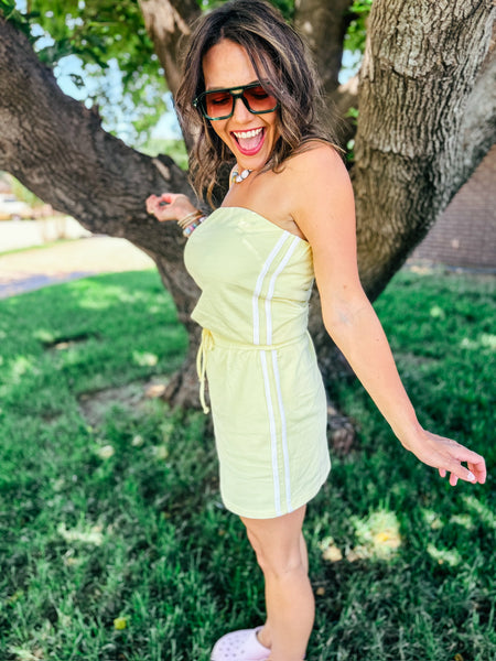 Lemonade Strapless Athletic Dress