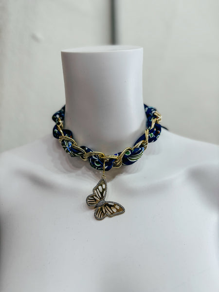 Rich Scarf Charm Necklace Reed