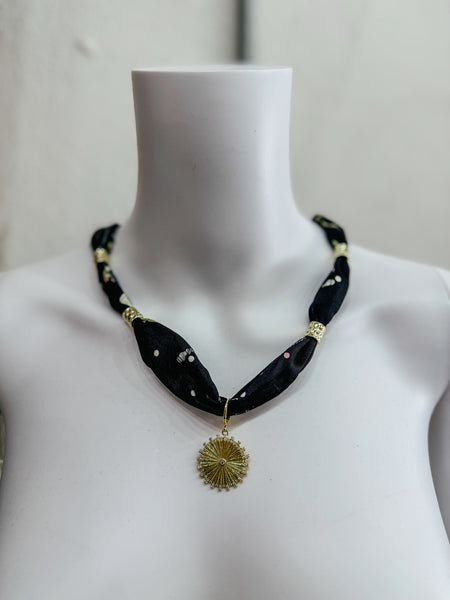 Rich Scarf Charm Necklace Irene