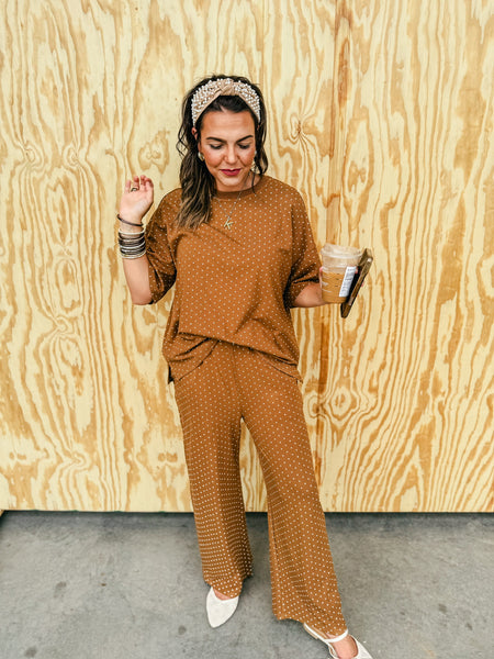 Camel Polka Dot Set