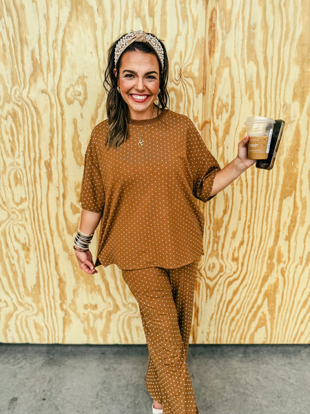 Camel Polka Dot Set