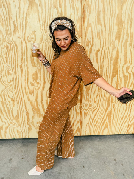 Camel Polka Dot Set