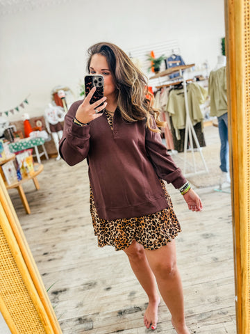Layered Leopard Dress
