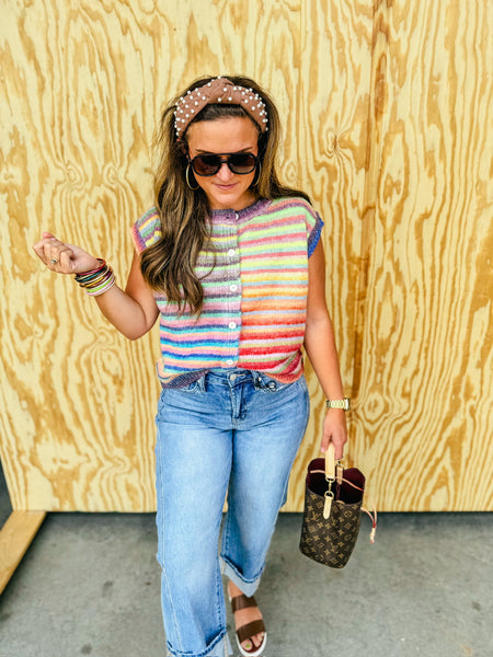 Prism Stripe Sweater Vest