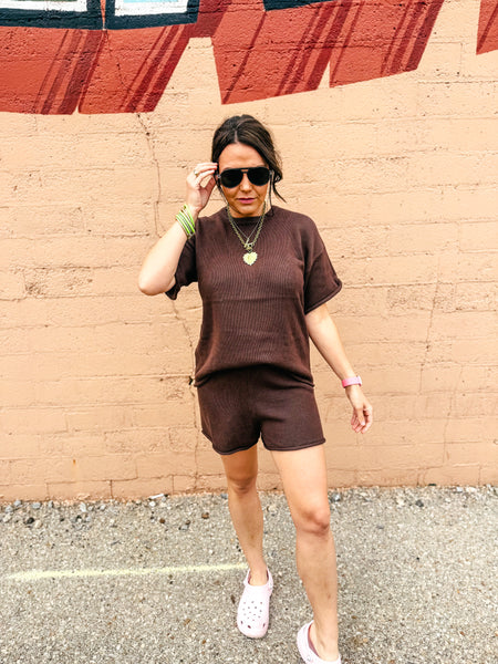 Chocolate Short Set