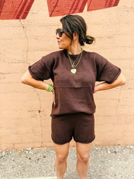 Chocolate Short Set