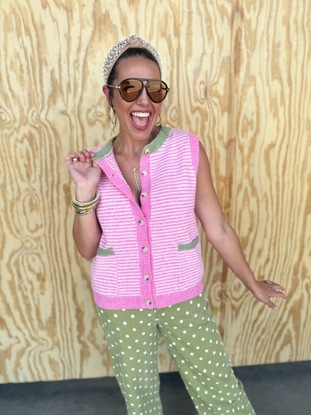 Stripe Hadley Sweater Vest