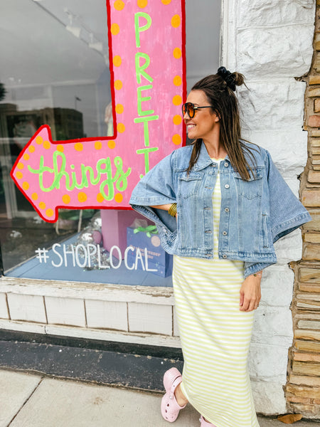 Denim Cape