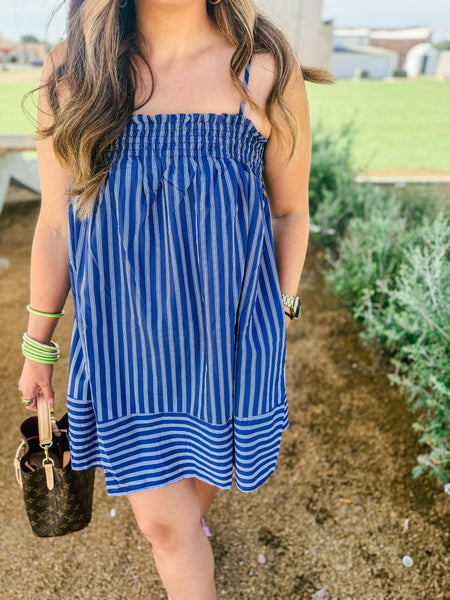 Karlee Stripe Mini Dress