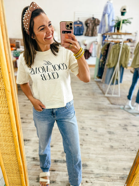 Cool Mom Club Cream Graphic Tee