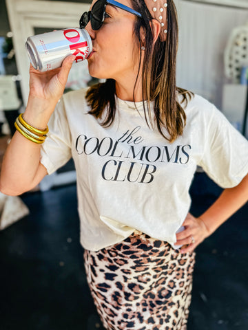 Cool Mom Club Cream Graphic Tee