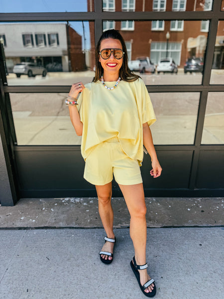 Luxe Sand Wash Rib Dolman Set