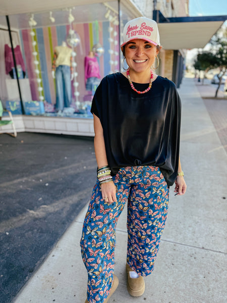 Faux Tuck Short Sleeve Blouse