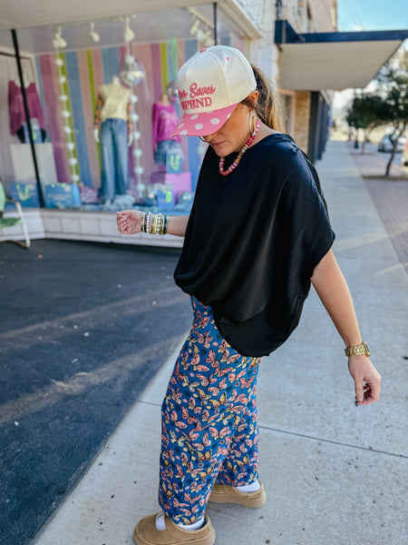 Faux Tuck Short Sleeve Blouse