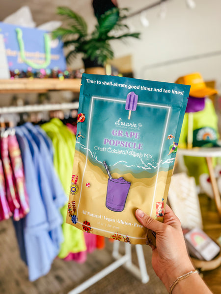 Craft Cocktail Slush Mix Grape Popsicle