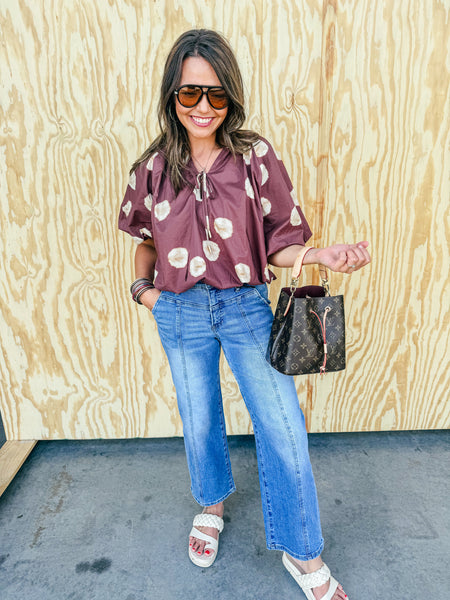 Desert Bloom Dot Top