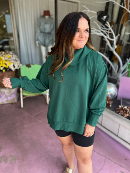 Evergreen Textured Pullover    