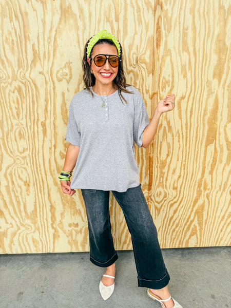 Feather Light Henley Tee