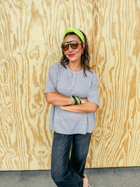 Feather Light Henley Tee