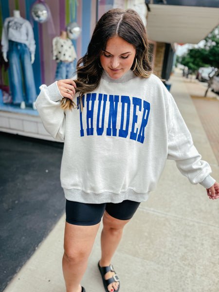 2 in 1 Reversible Mock Neck Spirit Sweatshirt