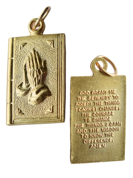 Medium Charm  Praying Hands  