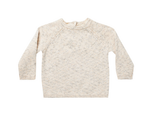 Speckled Knit Sweater in Natural