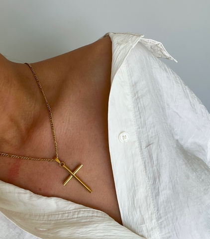 Thick Cross Necklace    