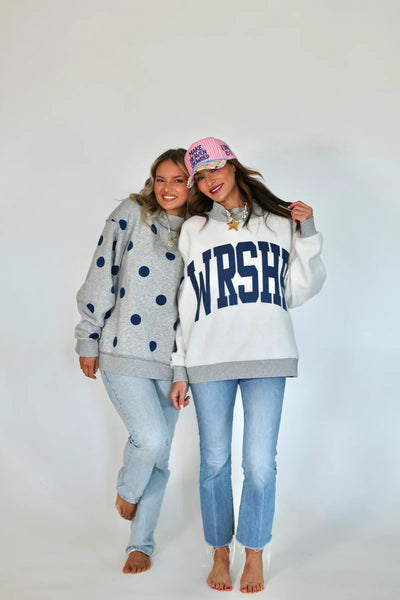 Reversible Polka Dot Mock Necks Preorder