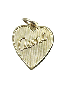 Medium Charm  Aunt Heart  