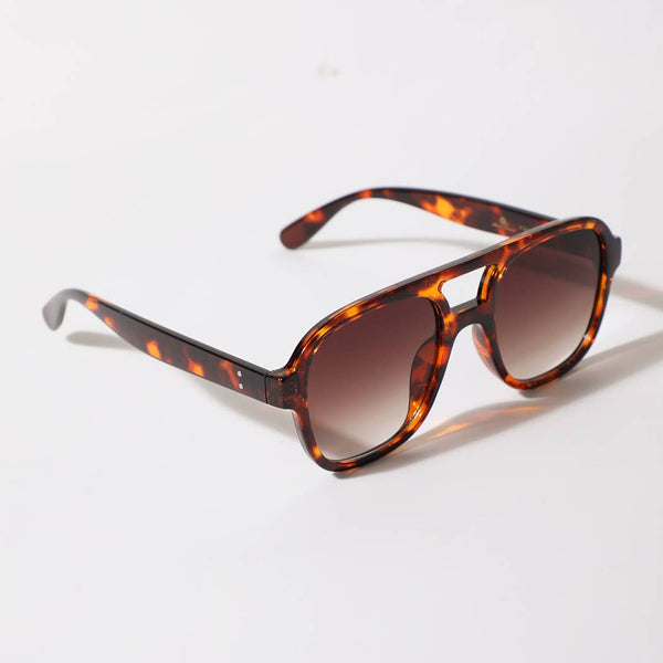 Unisex Retro Square Aviator Style Color Lense Sunglasses
