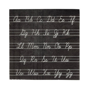 My Mind’s Eye - BTS1138 - Cursive ABCs Paper Cocktail Napkin