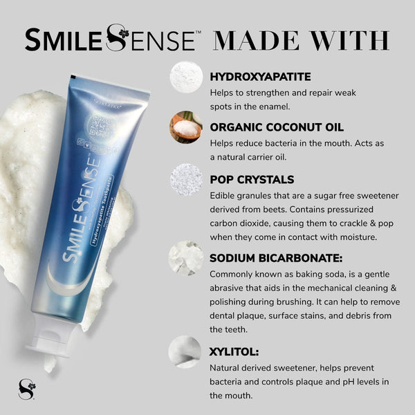 SmileSenseª Hydroxyapatite Toothpaste with BritePopª Technology Wellness