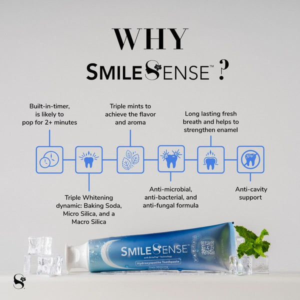 SmileSenseª Hydroxyapatite Toothpaste with BritePopª Technology Wellness