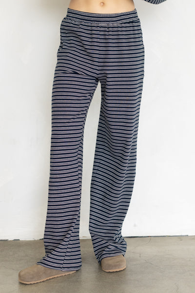 Loren Navy Multi Stripe Set