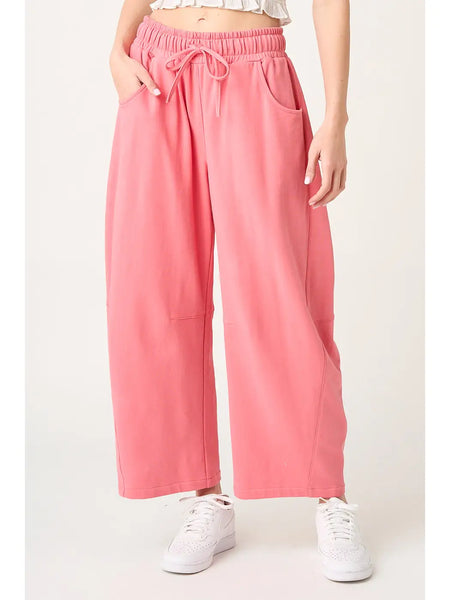 Abby Barrel Sweatpants in Pink