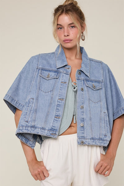 Denim Cape