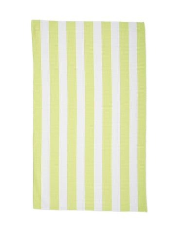 Geometry - Summer Bold Green Tea Towel