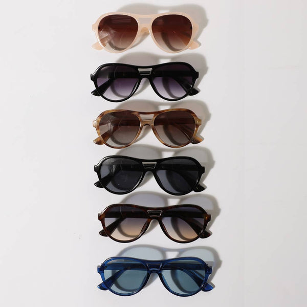 Modern Frame Sunglasses Blue