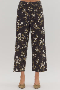 Navy Floral Pant