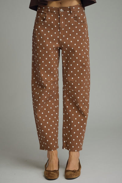 Seeing Dots Denim Small Brown