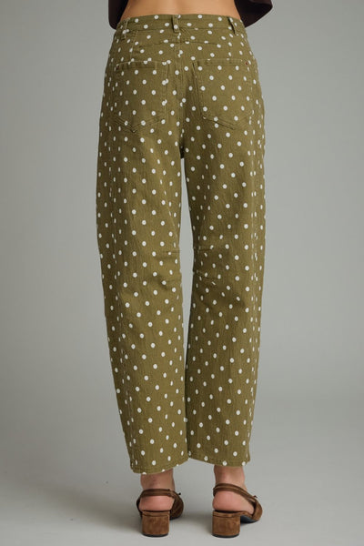 Seeing Dots Denim Small Olive