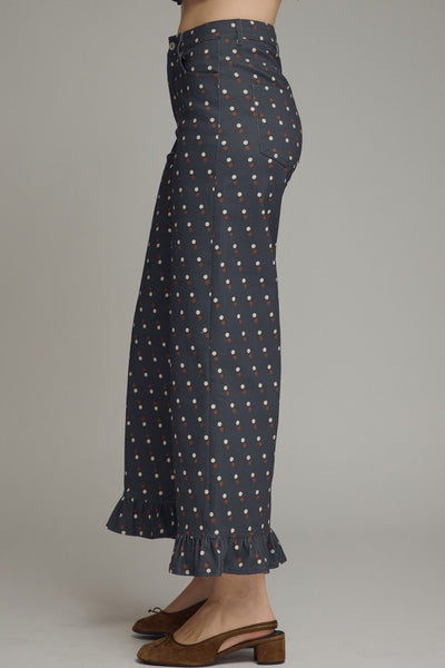 Navy Polka Pants