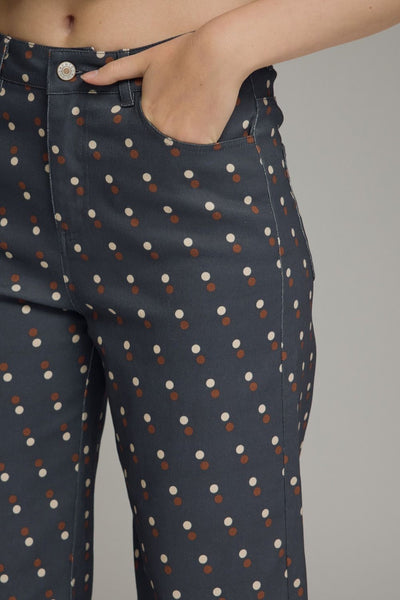 Navy Polka Pants