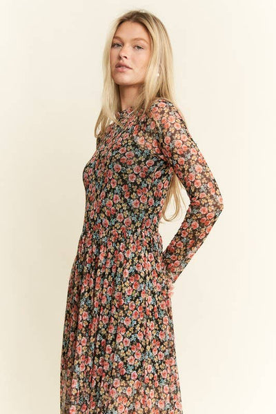 JADE BY JANE - FLORAL PRINT MAXI DRESS