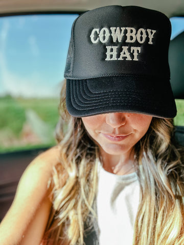 Cowboy Hat Trucker Hat    