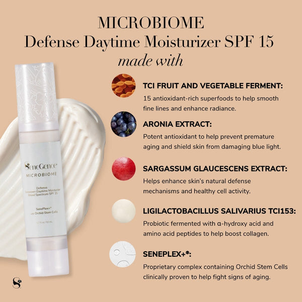 Microbiome Defense Daytime Moisturizer SPF 15 Moisturizers