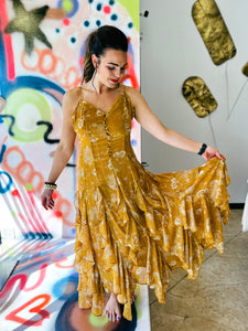 Mandarin Gold Dress